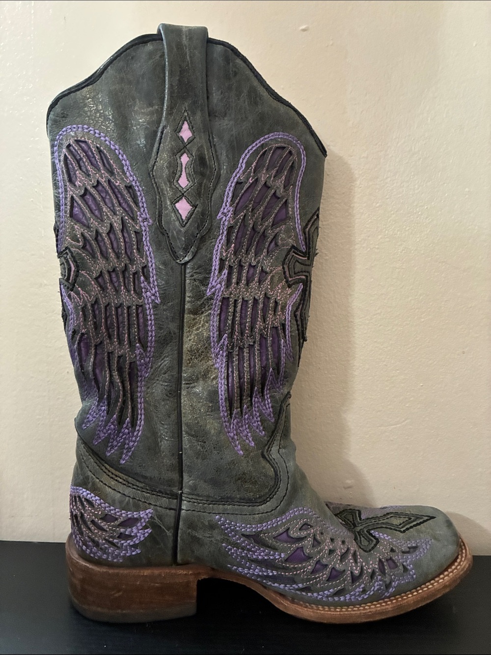 Corral boots heeled boots for women purple size 7M good condition no damage - Picture 2 of 9